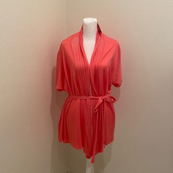 NWT  1A AVENUE PINK COVER UP / CARDIGAN SIZE 18/20 - Picture 1 of 10